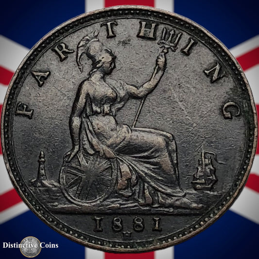 Great Britain 1881 H Farthing 1/4d GB3915