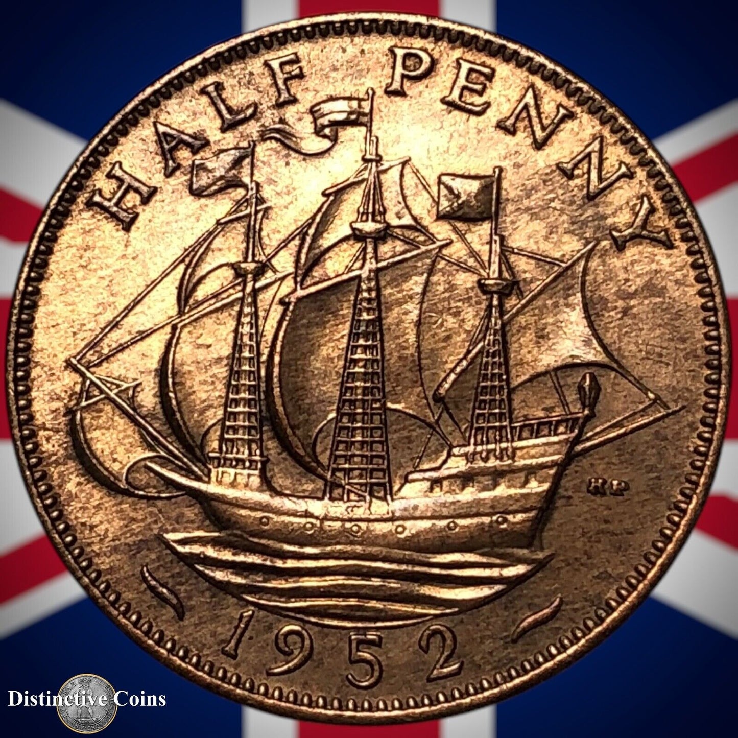 Great Britain 1952 Half Penny 1/2d GB6089