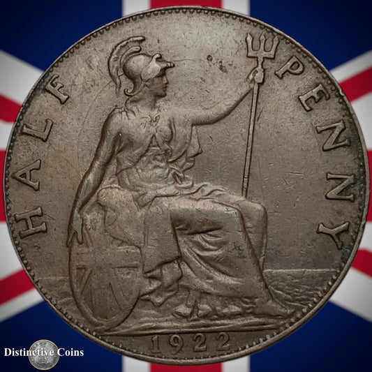 Great Britain 1922 Half Penny 1/2d GB5897