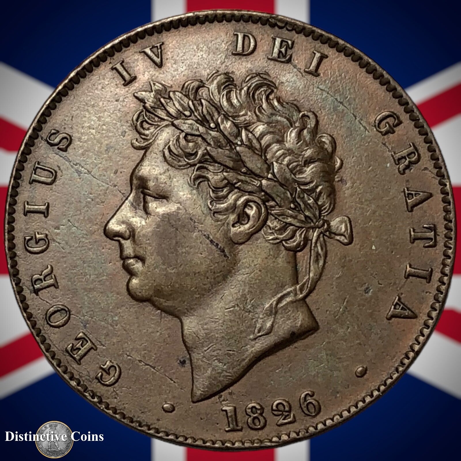 Great Britain 1826 Half Penny 1/2d GB5209