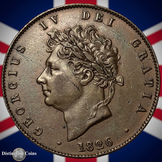 Great Britain 1826 Half Penny 1/2d GB5209