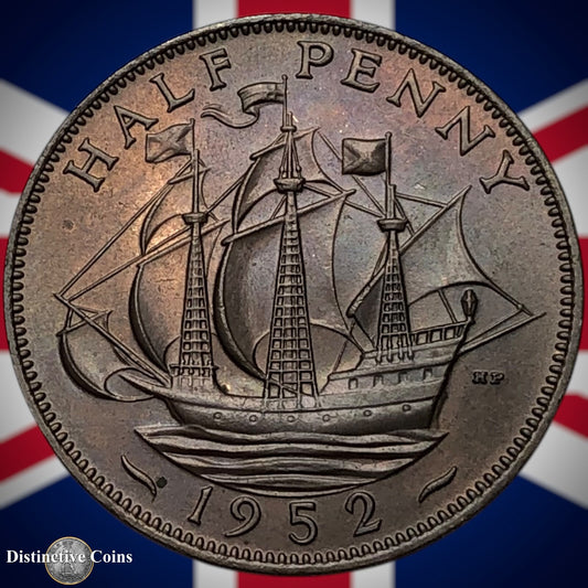 Great Britain 1952 Half Penny 1/2d GB6088
