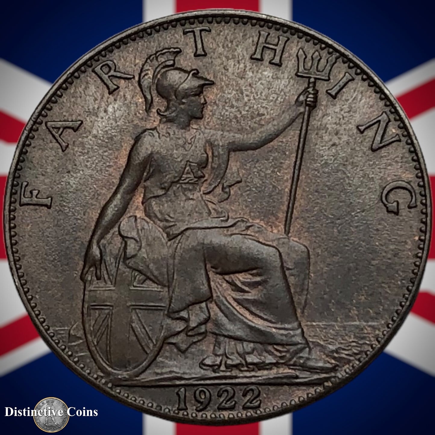 Great Britain 1922 Farthing 1/4d GB4756