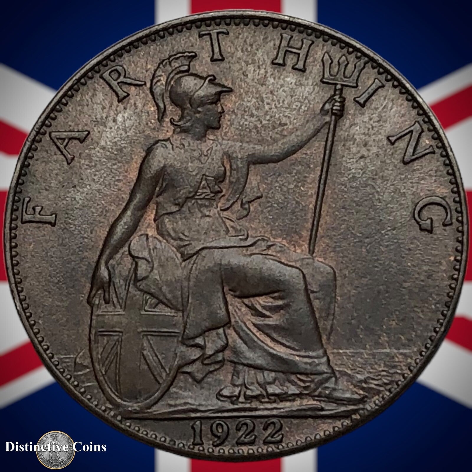 Great Britain 1922 Farthing 1/4d GB4756