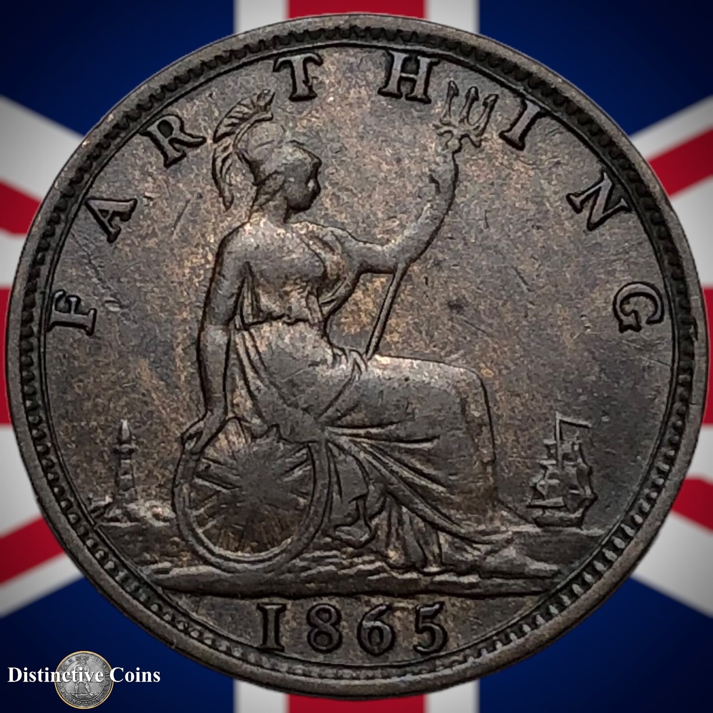 Great Britain 1865 Farthing 1/4d GB3533