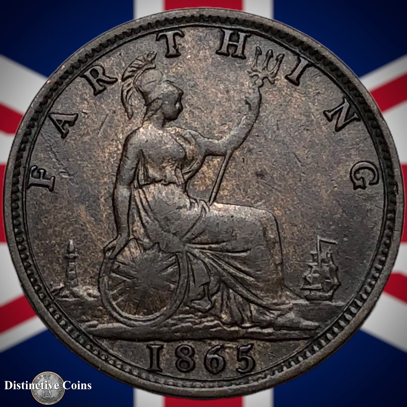 Great Britain 1865 Farthing 1/4d GB3533