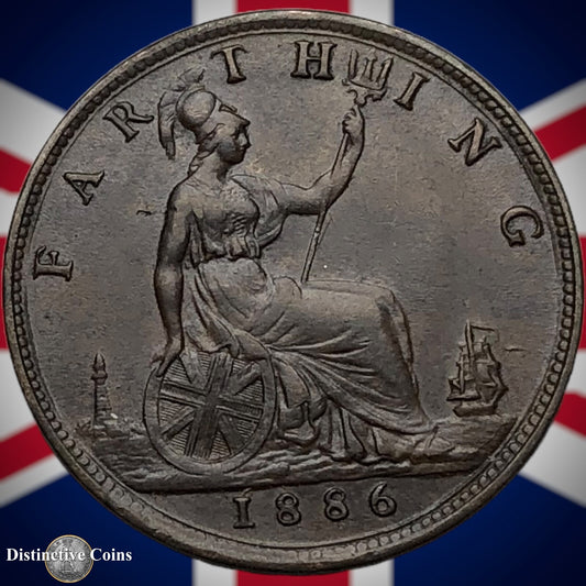 Great Britain 1886 Farthing 1/4d GB4222
