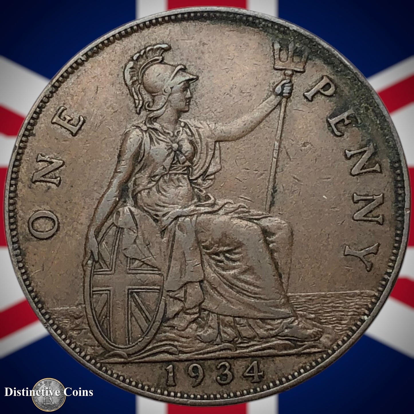 Great Britain 1934 Penny 1d GB7155