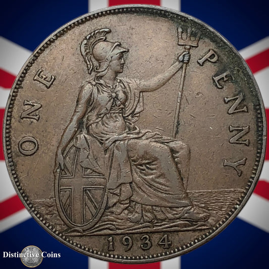 Great Britain 1934 Penny 1d GB7155