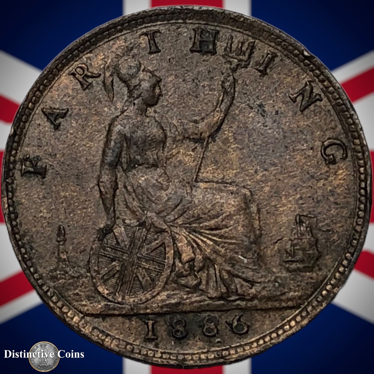 Great Britain 1886 Farthing 1/4d GB4196