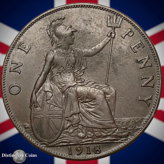Great Britain 1918 Penny 1d GB6870