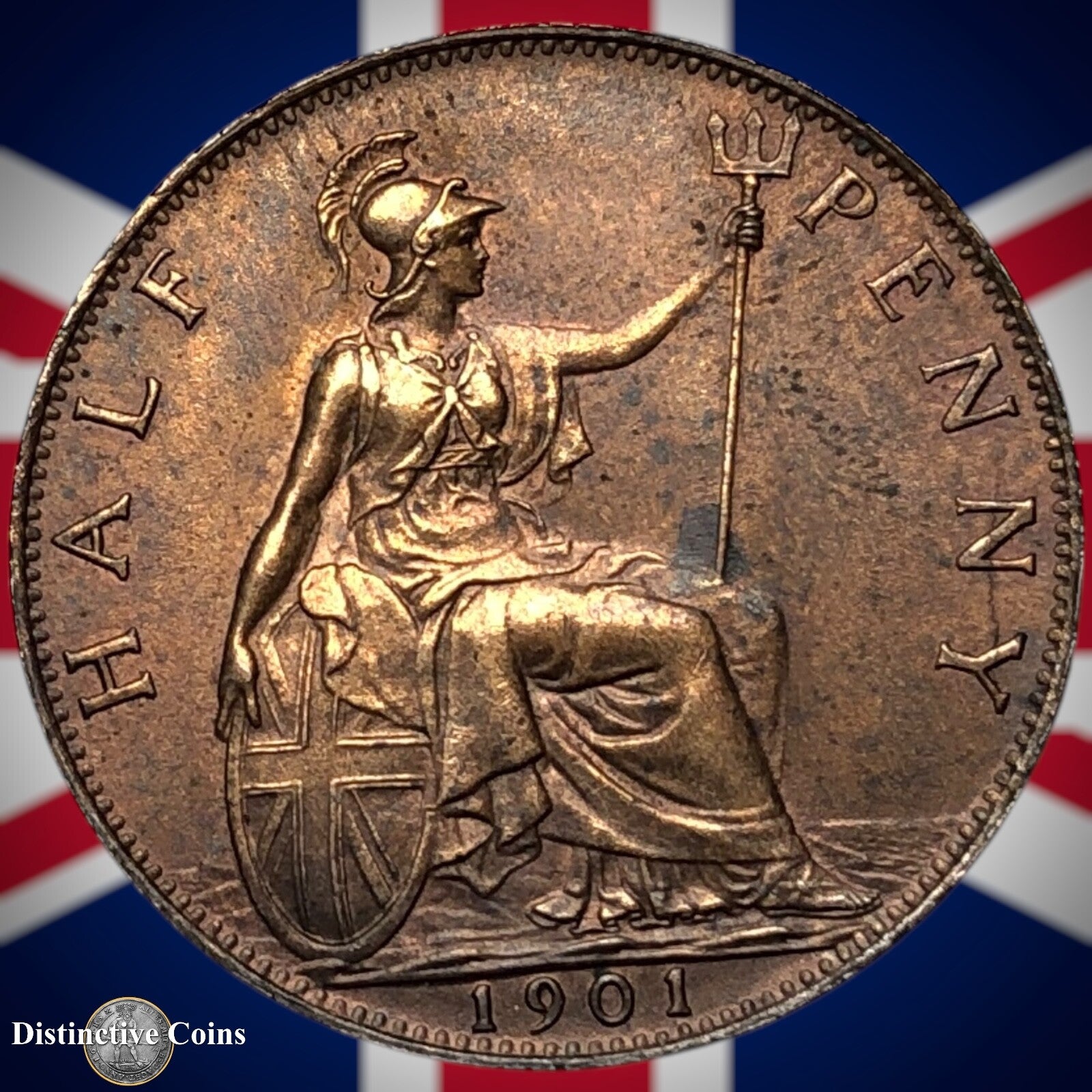 Great Britain 1901 Half Penny 1/2d GB5765