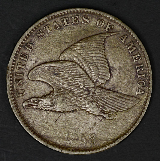 US 1858 SL Flying Eagle Penny  A3208