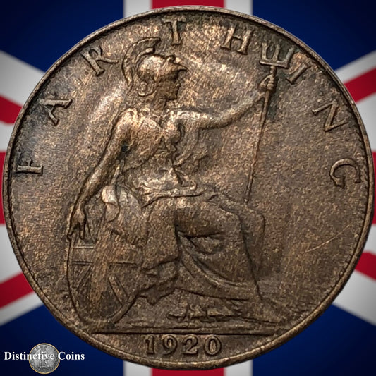 Great Britain 1920 Farthing 1/4d GB4741