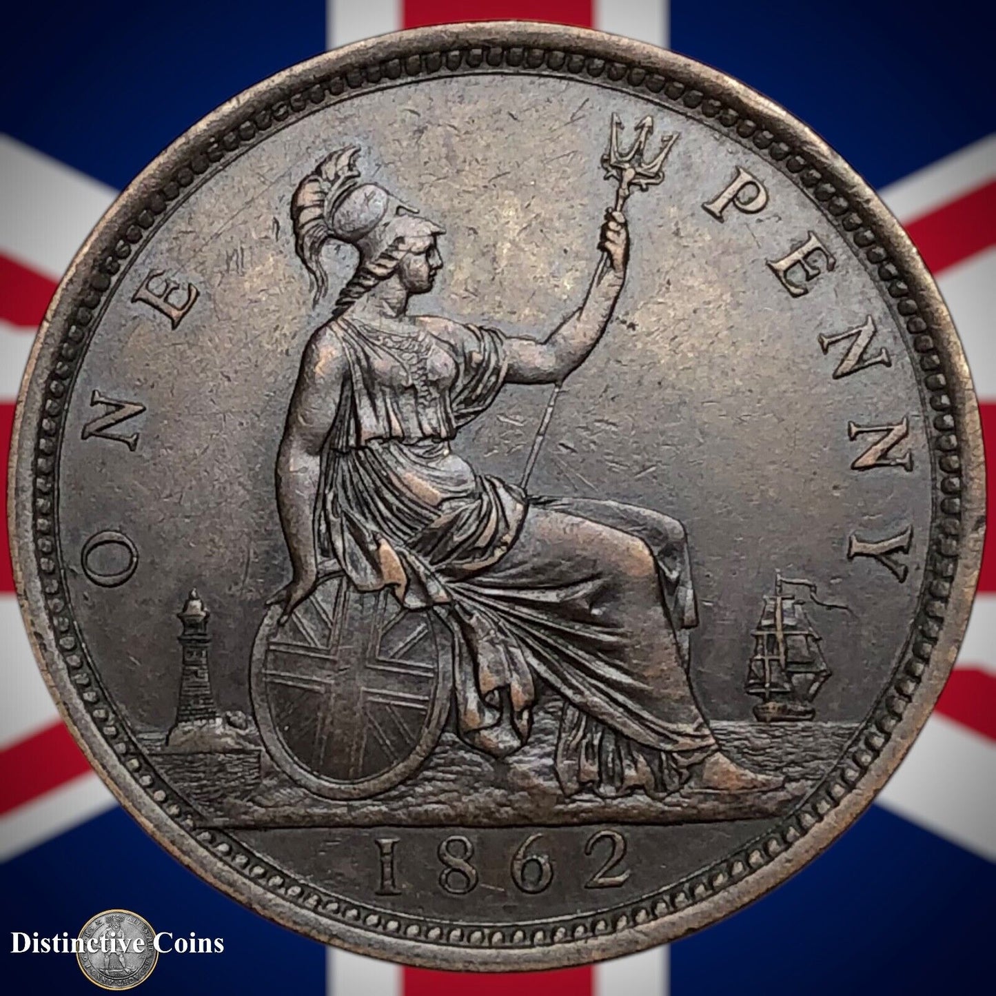Great Britain 1862 Penny 1d GB6232