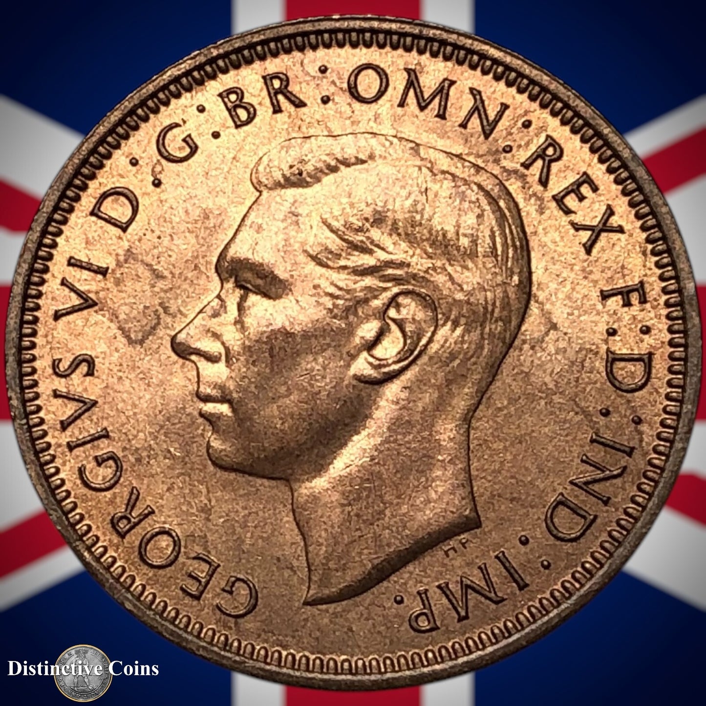 Great Britain 1944 Half Penny 1/2d GB6038