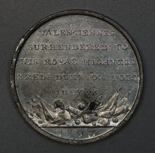 1793 Prince Frederick Duke of York White Medal   A3441