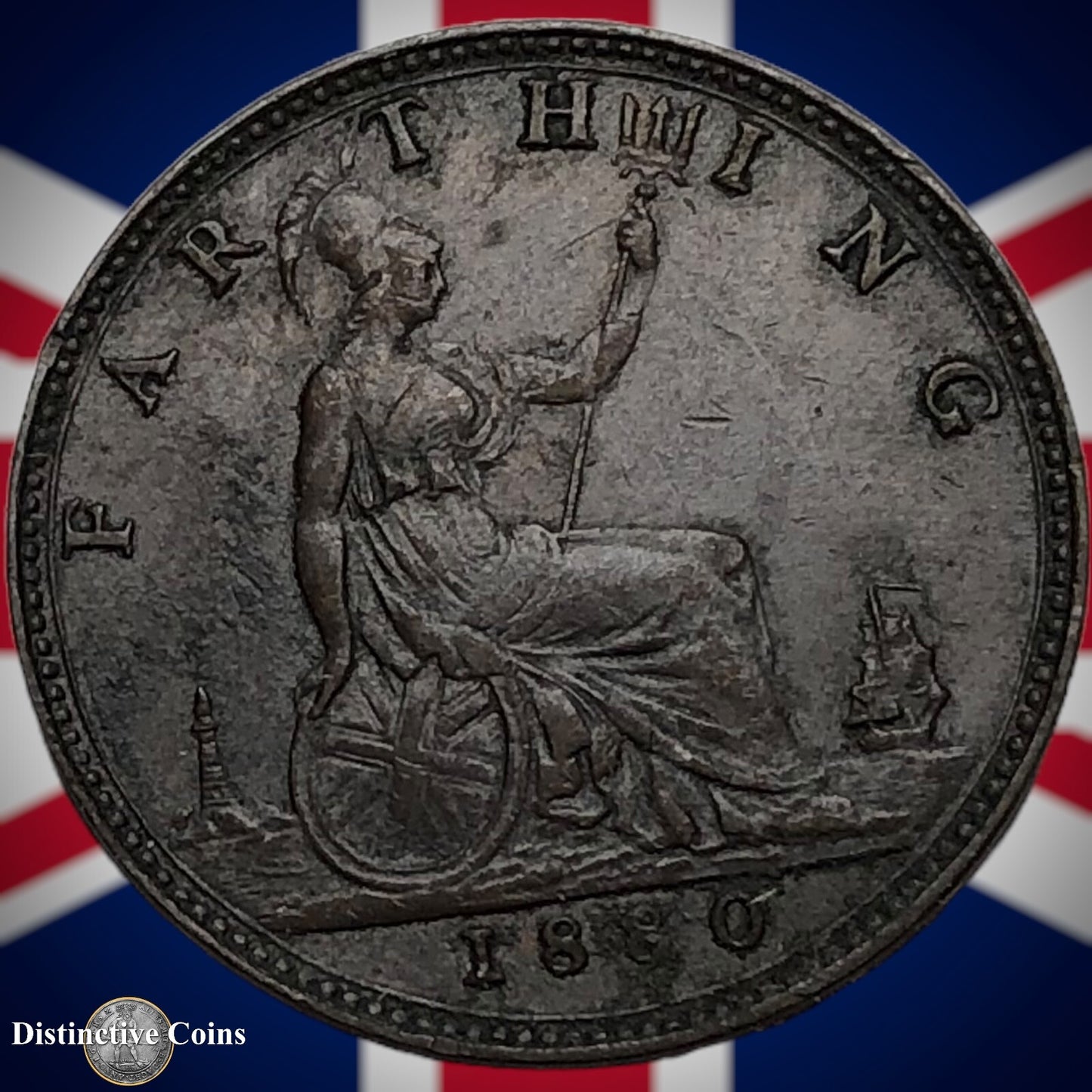 Great Britain 1880 Farthing 1/4d GB3845