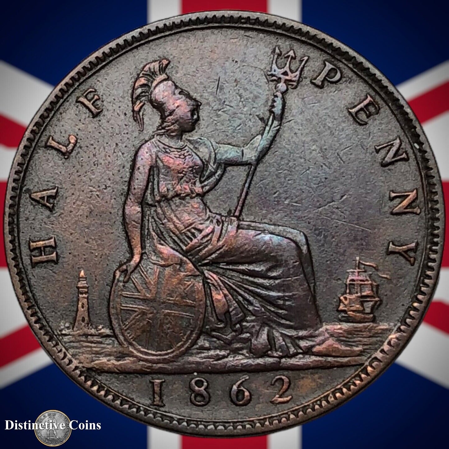 Great Britain 1862 Half Penny 1/2d GB5413