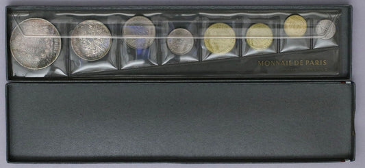 France 1966 Monnaie de Paris Fleurs De Coins Paris Mint 8 Coin Set D033