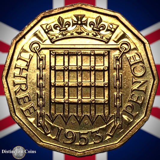 Great Britain 1953 Proof Three Pence GB2519