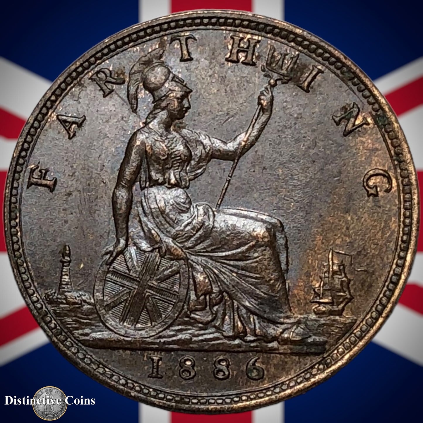 Great Britain 1886 Farthing 1/4d GB4238