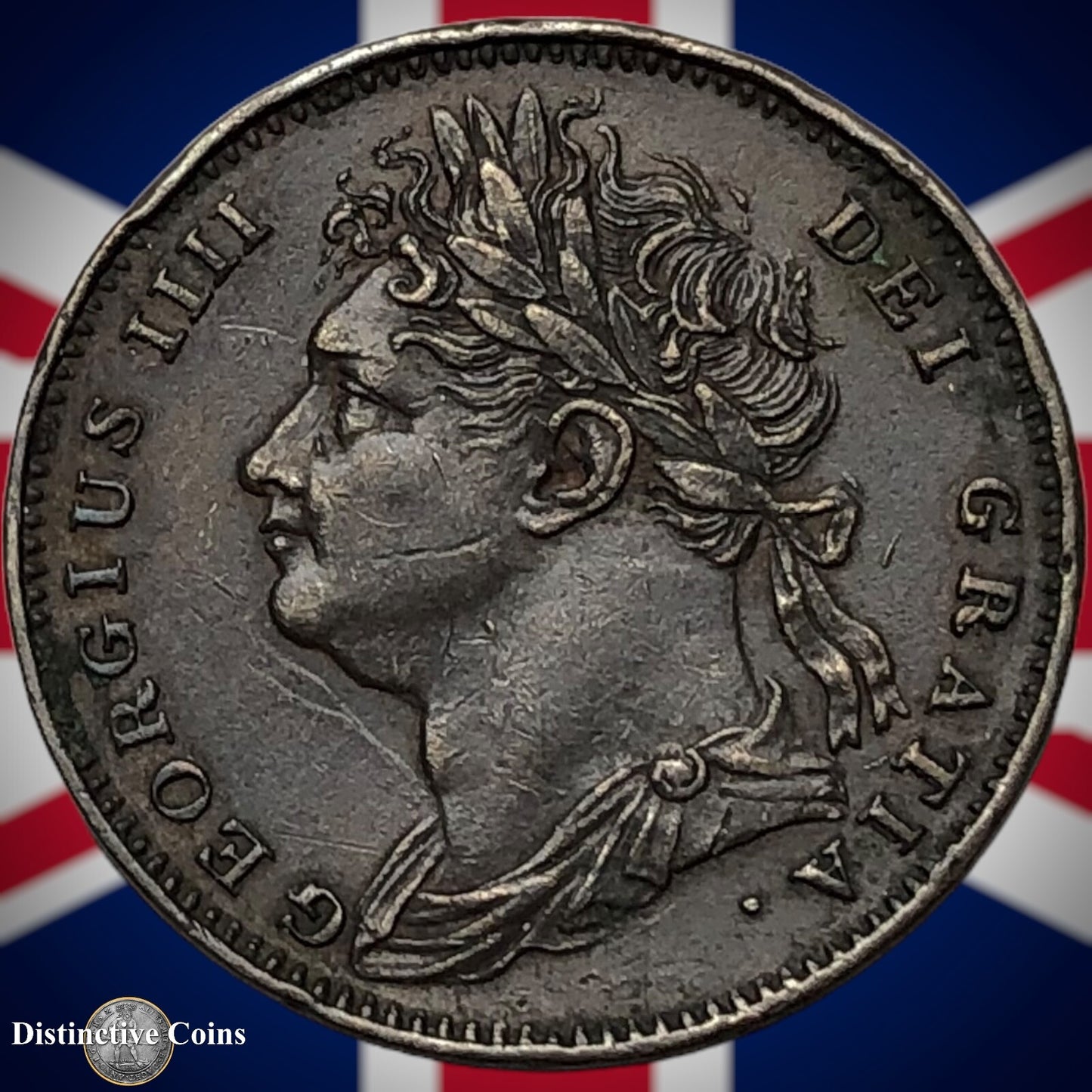 Great Britain 1822 Farthing 1/4d GB3261