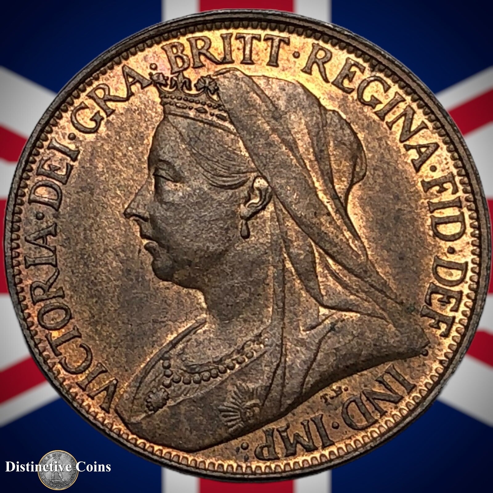 Great Britain 1897 Farthing 1/4d GB4449