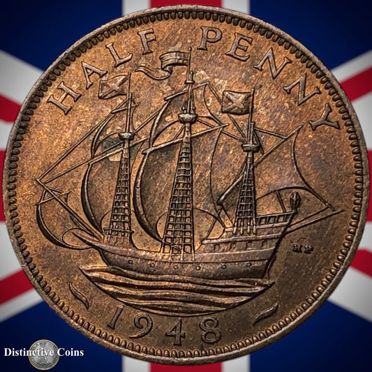 Great Britain 1948 Half Penny 1/2d GB6057