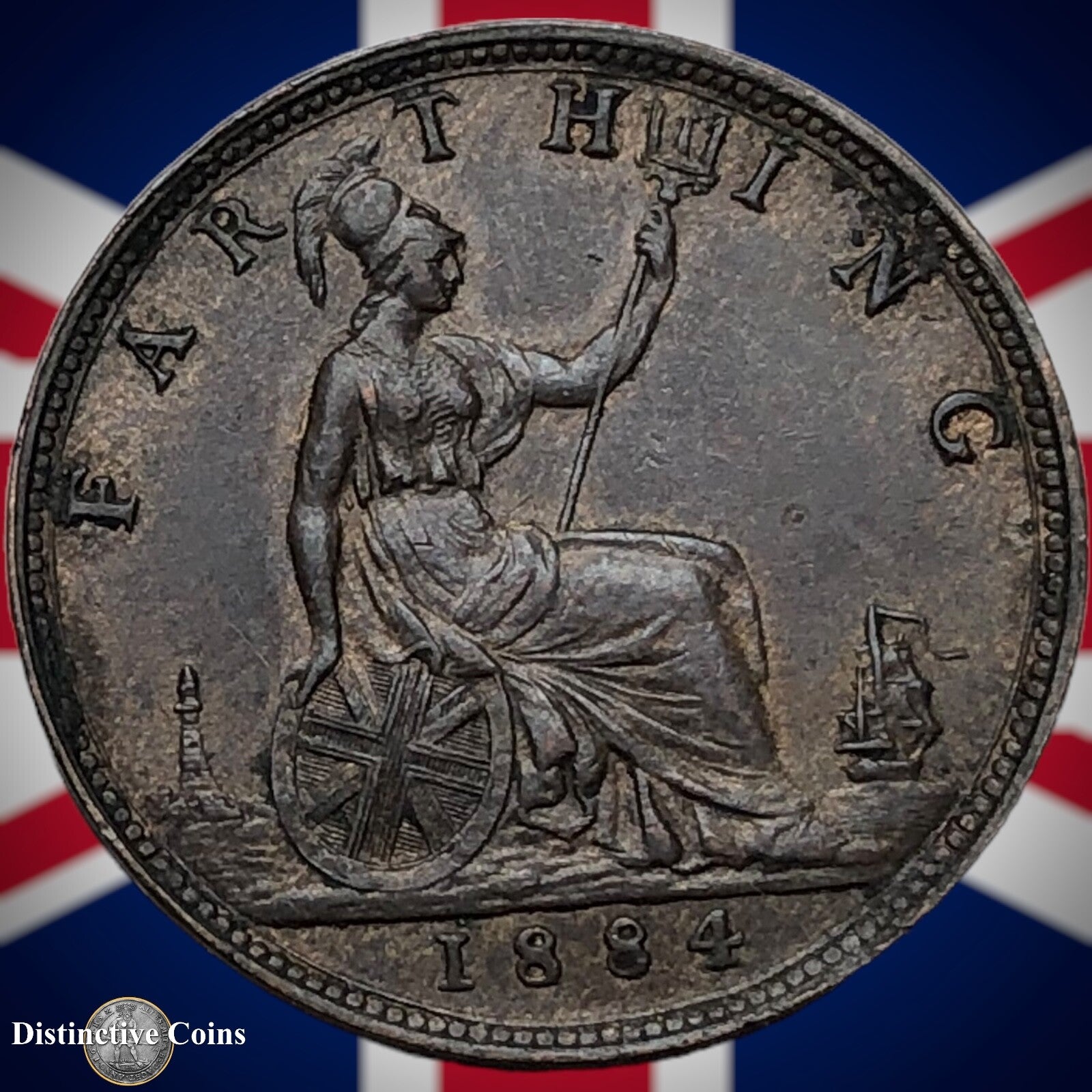 Great Britain 1884 Farthing 1/4d GB4121