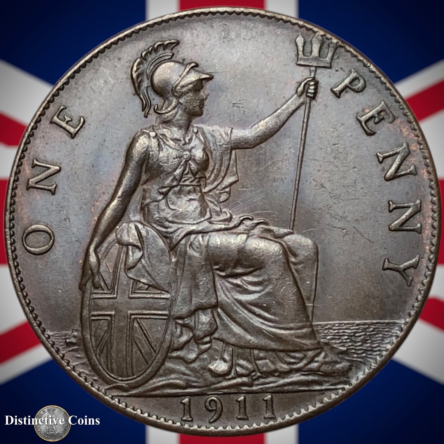 Great Britain 1911 Penny 1d GB6750