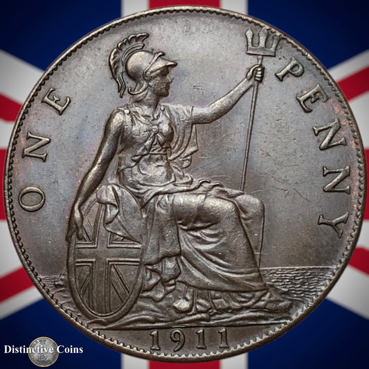 Great Britain 1911 Penny 1d GB6750