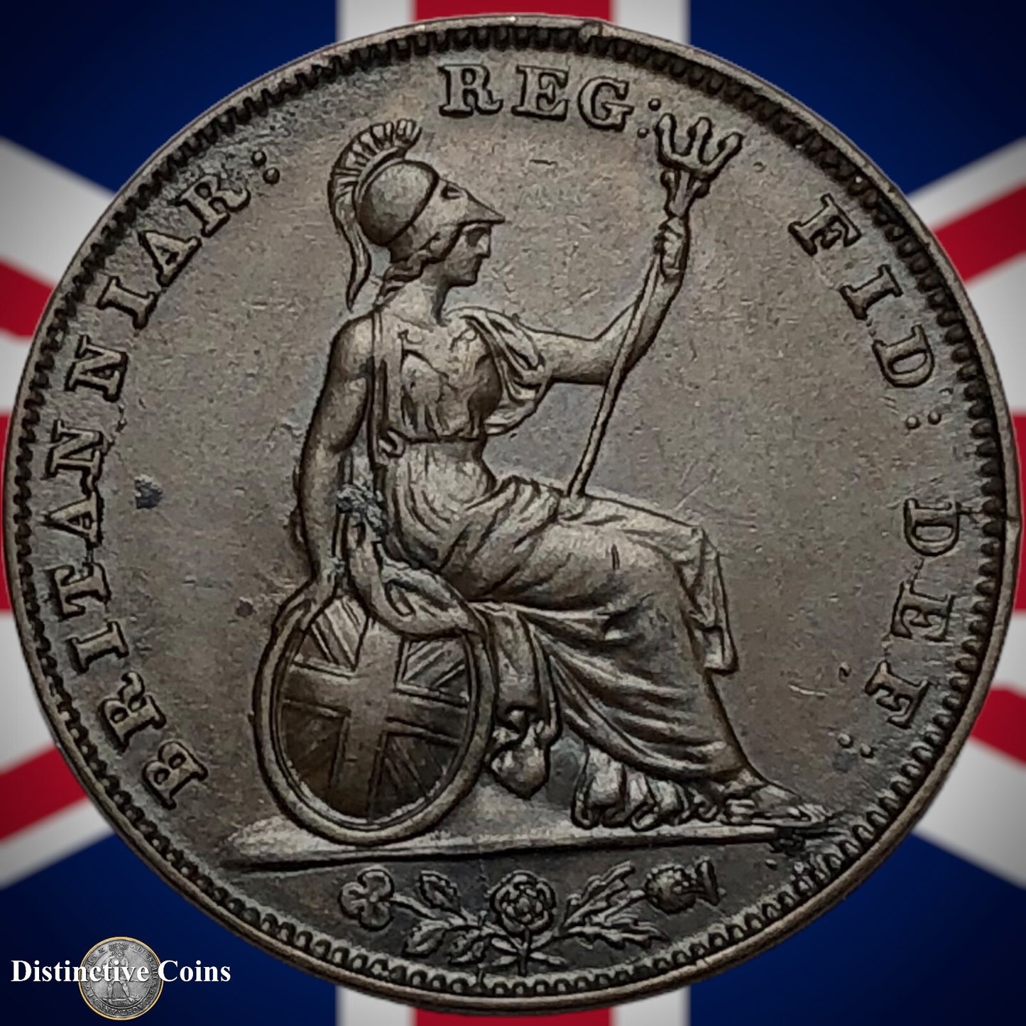 Great Britain 1843 Farthing 1/4d GB3414