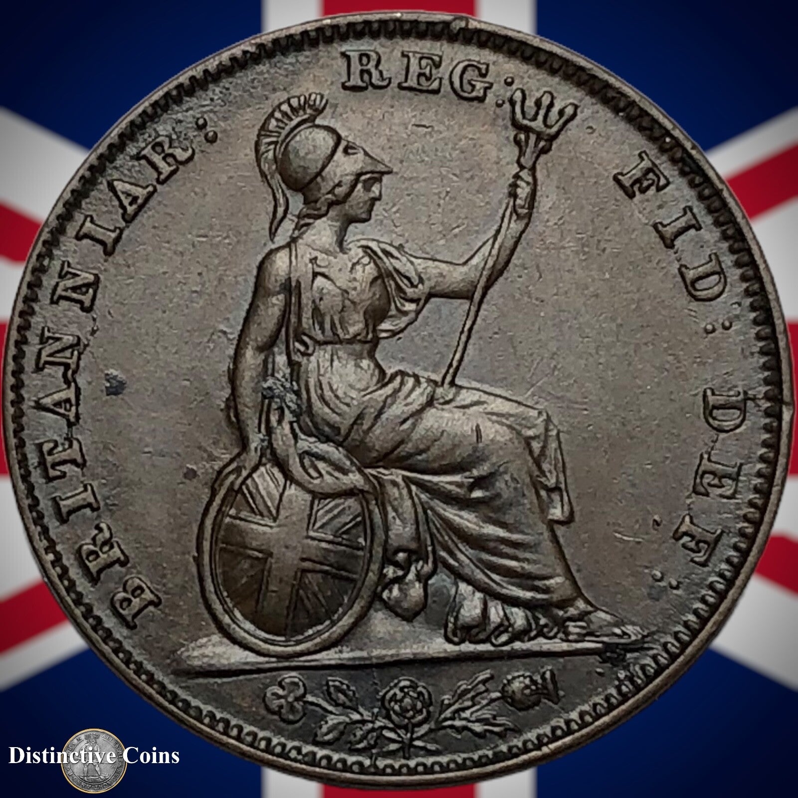 Great Britain 1843 Farthing 1/4d GB3414