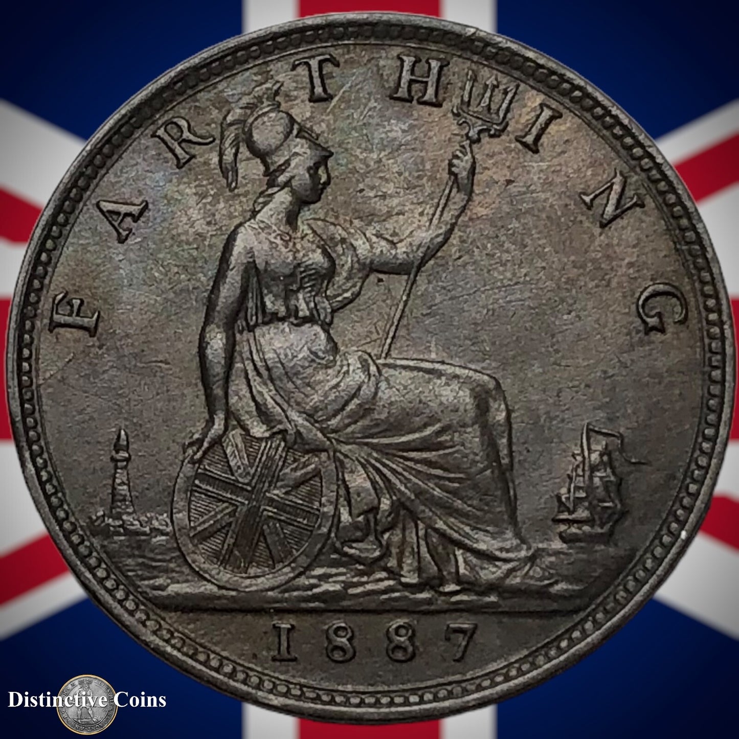 Great Britain 1887 Farthing 1/4d GB4251