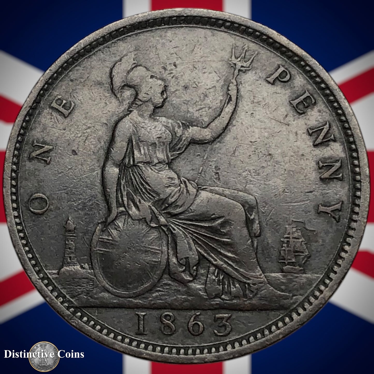 Great Britain 1863 Penny 1d GB6255