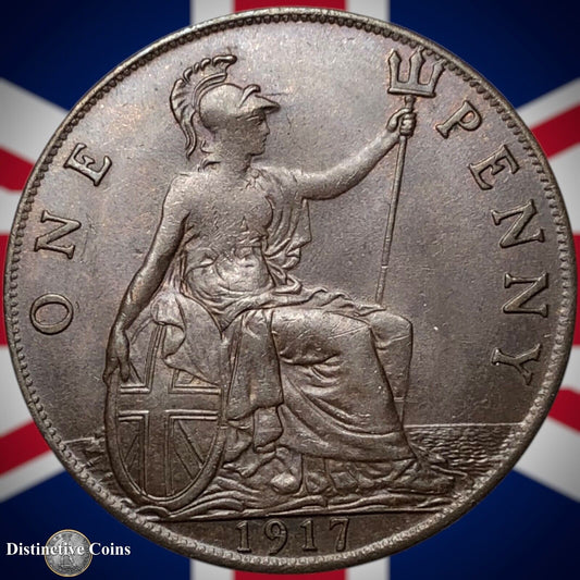 Great Britain 1917 Penny 1d GB6842