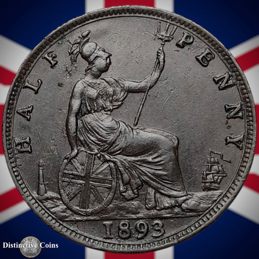 Great Britain 1893 Half Penny 1/2d GB5712