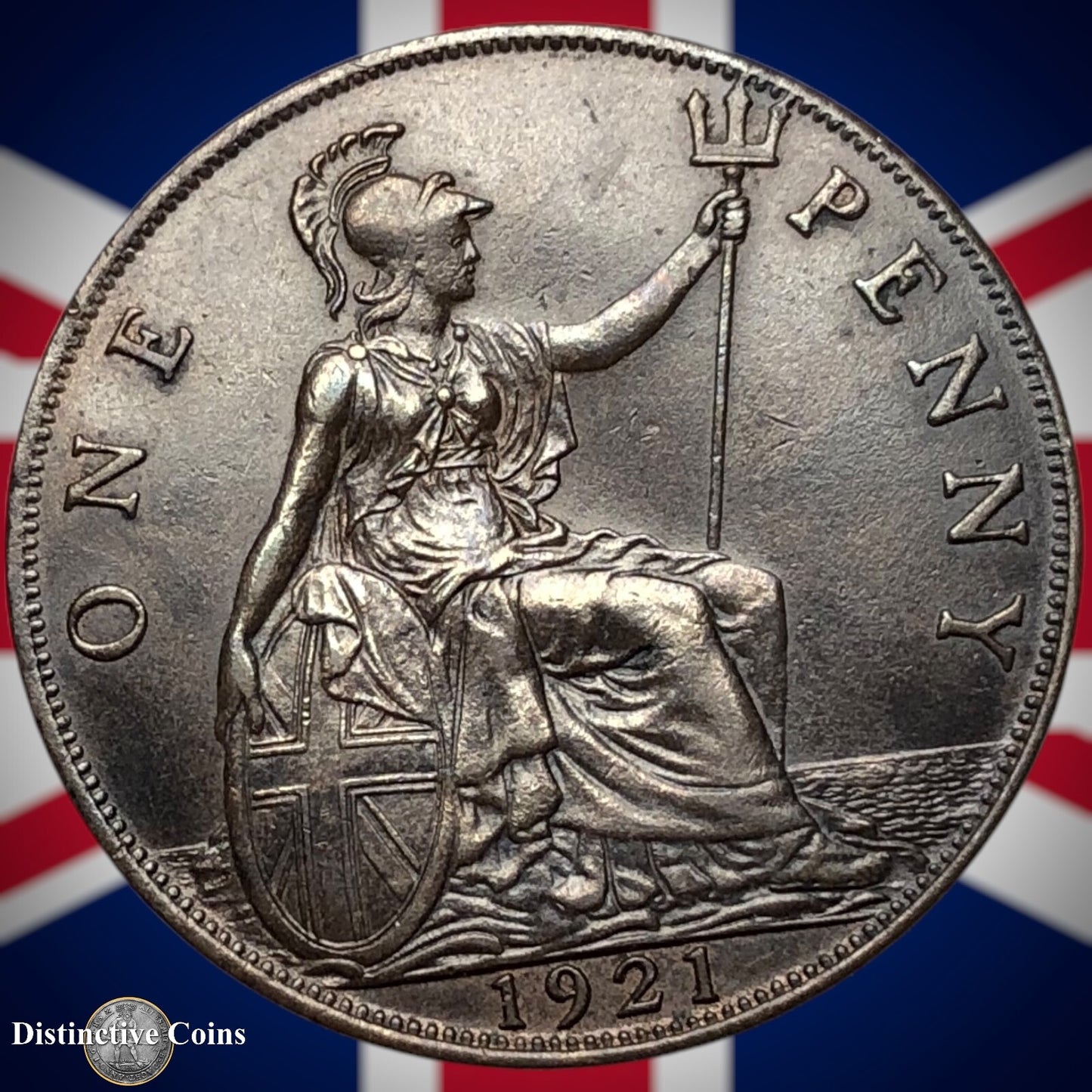 Great Britain 1921 Penny 1d GB6982