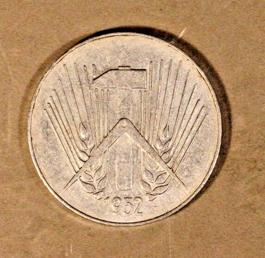 1952E Germany East DDR 10 Pfennig Higher Grade