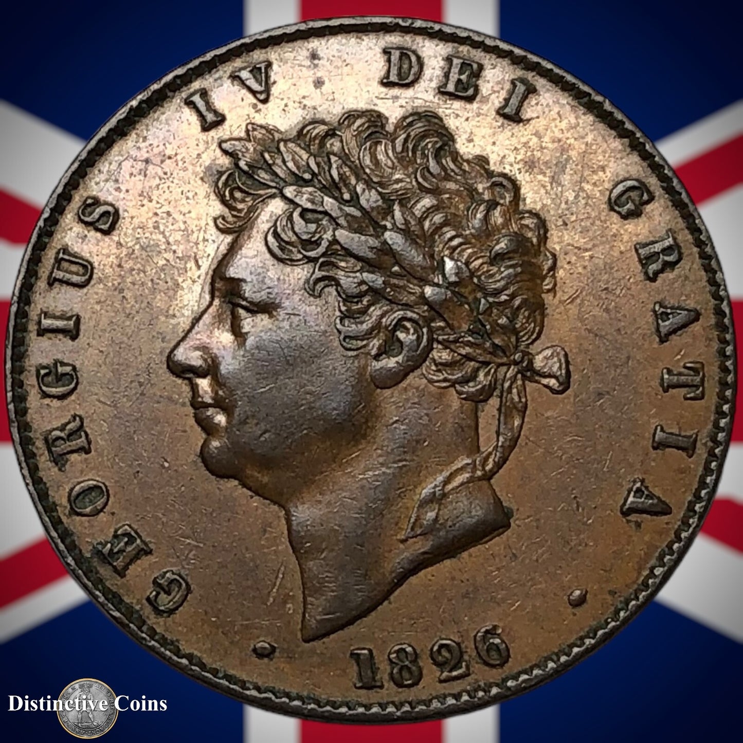 Great Britain 1826 Half Penny 1/2d GB5206