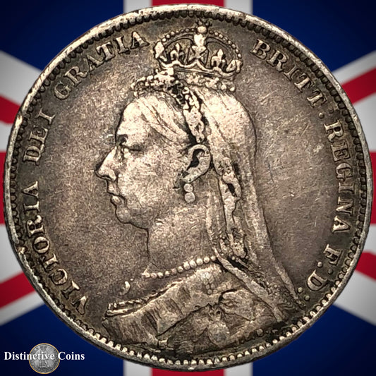 Great Britain 1892 British One Shilling GB0599