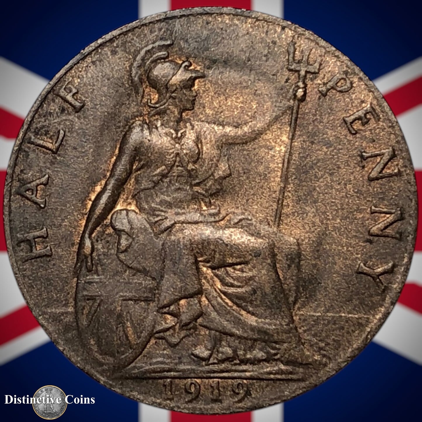 Great Britain 1919 Half Penny 1/2d GB5863