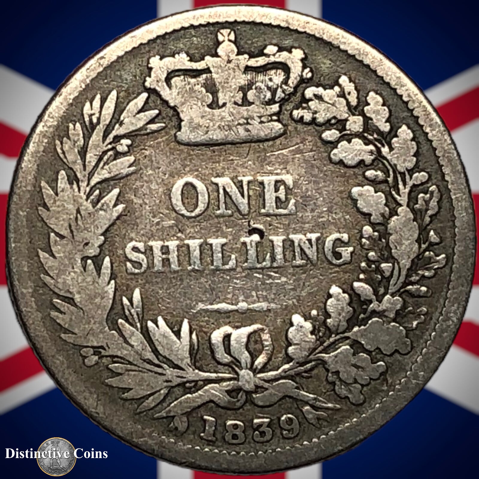 Great Britain 1839 British One Shilling GB0143