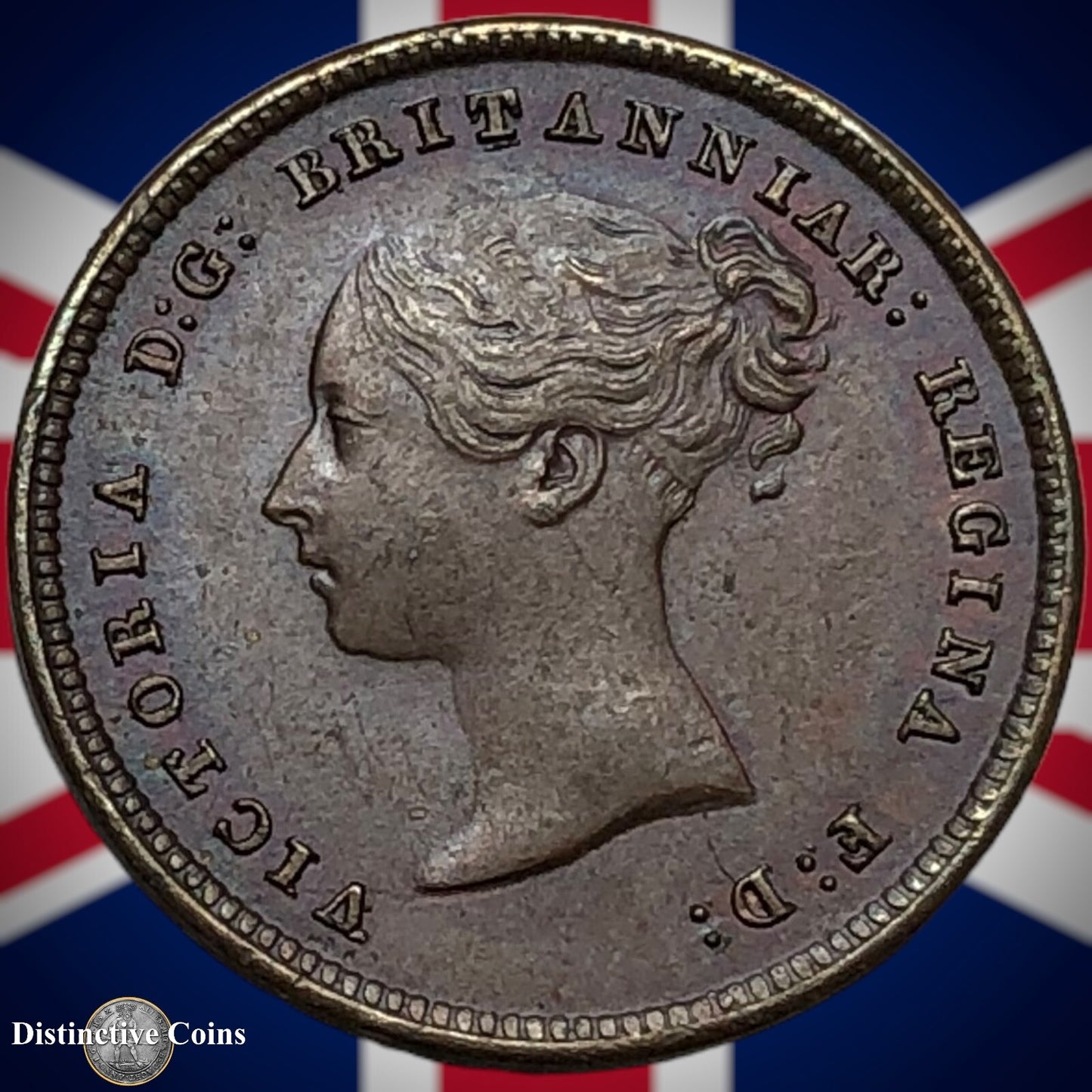 Great Britain 1843 Half Farthing 1/2 Penny GB3072