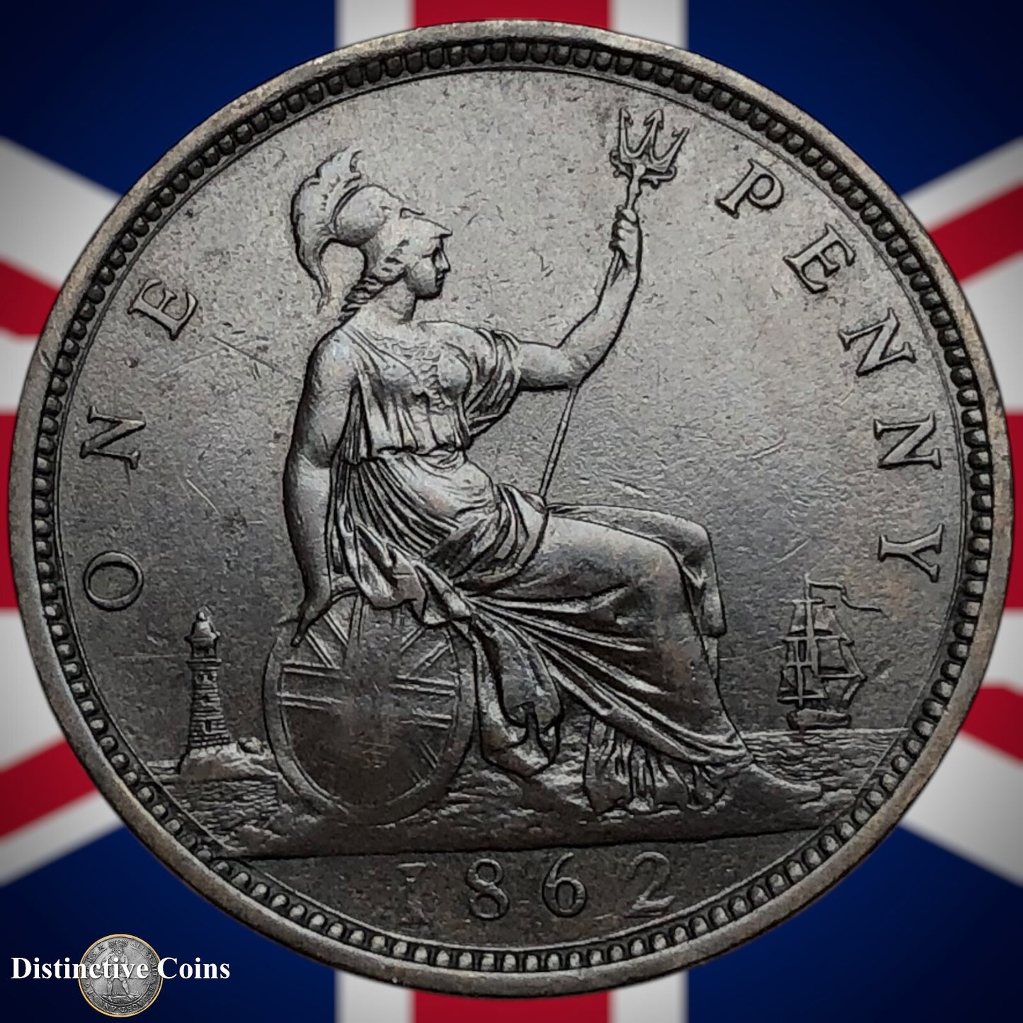 Great Britain 1862 Penny 1d GB6236