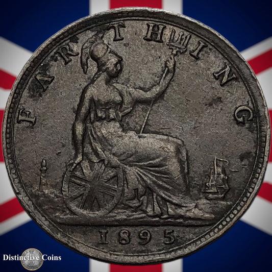 Great Britain 1895 Farthing 1/4d GB4393