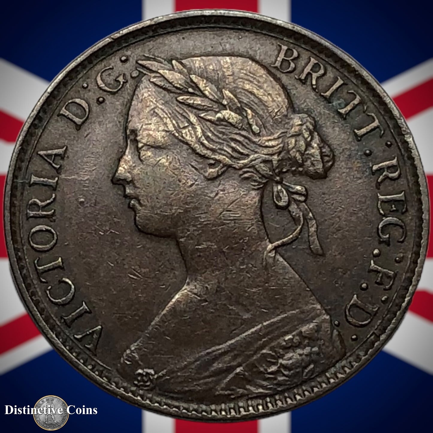 Great Britain 1860 Farthing 1/4d GB3481