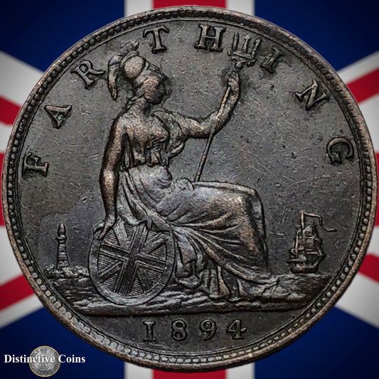 Great Britain 1894 Farthing 1/4d GB4376