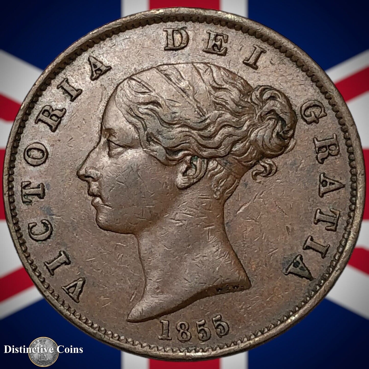 Great Britain 1855 Half Penny 1/2d GB5309